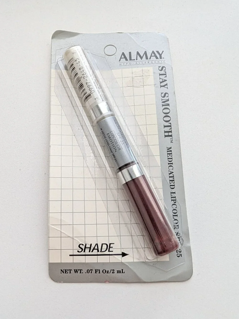 Almay Stay Smooth Medicated Lipcolor Duo SPF 25 EMOTION New Old Stock SEALED
